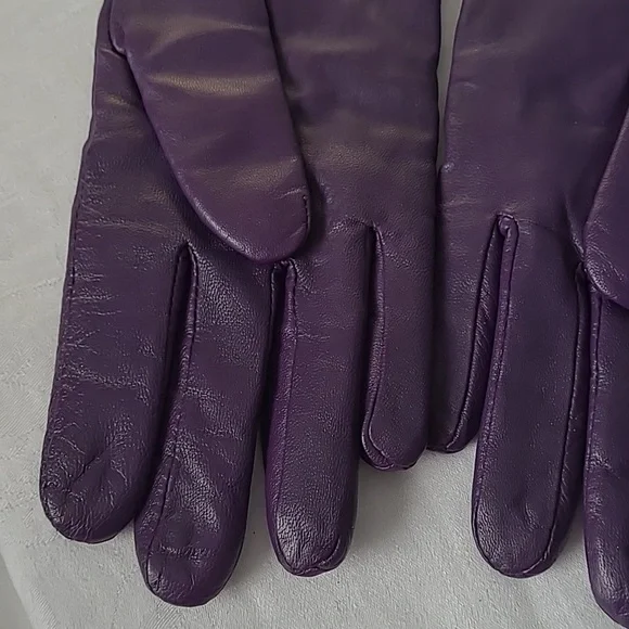 Lthr Gloves - cashmere/wool lining - Picture 6 of 9